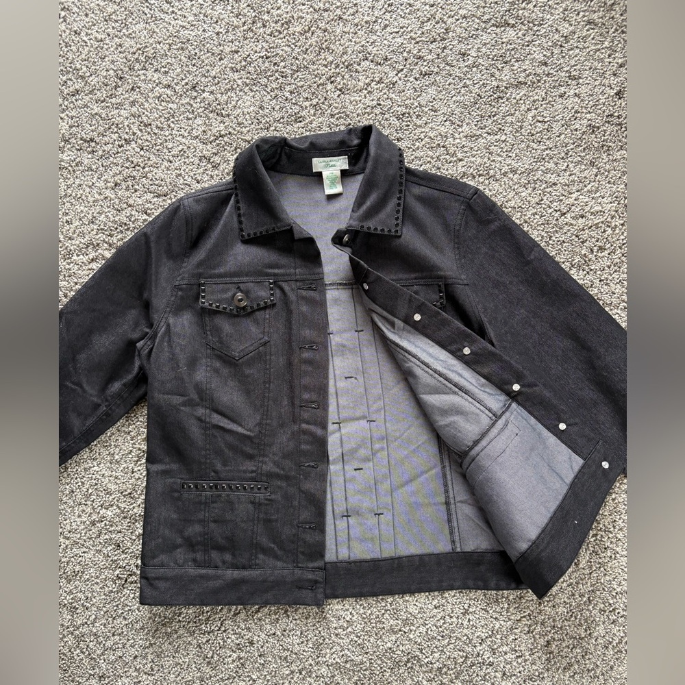 Women’s Black Denim Jacket - Picture 2 of 8